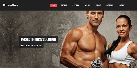 Вёрстка лендинга FitnessTime