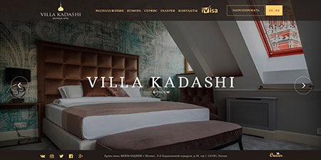 Вёрстка сайта Вилла Кадаши